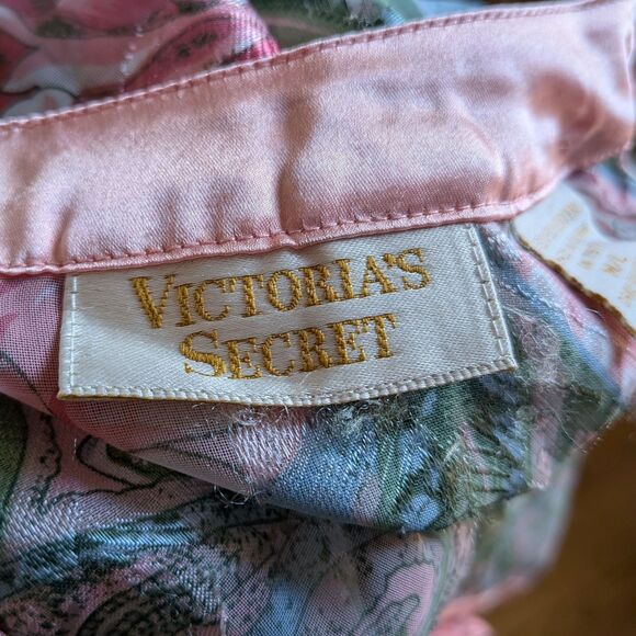 Vintage 90s Victoria's Secret Nightgown Gold Label Coquette Lingerie Size M/L - Picture 8 of 11